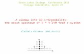 A window into 4D integrability:  the exact spectrum of N = 4 SYM from Y-system