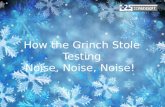 How the Grinch Stole  Testing Noise, Noise, Noise!
