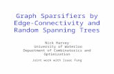 Graph  Sparsifiers  by Edge-Connectivity and Random Spanning Trees