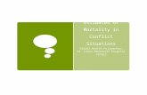 Estimates of Mortality in Conflict Situations