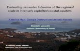 Evaluating seawater intrusion at the  regional scale  in intensely exploited coastal aquifers