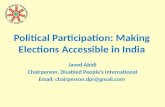 Political Participation: Making Elections Accessible in India