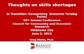 Thoughts on skills shortages