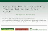 Certification for Sustainable Transportation and Green Coach
