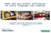 Home and  pre-school i nfluences on early language and reading