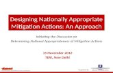 Designing Nationally Appropriate Mitigation Actions: An Approach