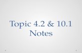 Topic 4.2 & 10.1 Notes