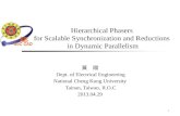 Hierarchical  Phasers for  Scalable Synchronization and Reductions  in Dynamic  Parallelism