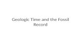 Geologic Time and the Fossil Record