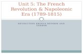 Unit 5: The French Revolution & Napoleonic Era (1789-1815)
