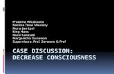 Case discussion: Decrease consciousness
