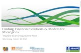 Finding Financial Solutions & Models for Microgrids