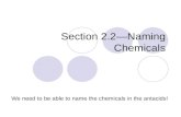 Section 2.2—Naming Chemicals