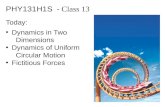 PHY131H1S   - Class  13