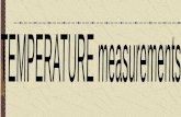 TEMPERATURE measurements