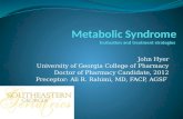 Metabolic Syndrome Evaluation and treatment strategies