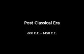 Post-Classical Era