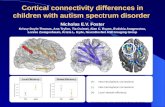 Cortical  connectivity  differences in children with autism spectrum disorder
