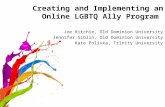 Creating and Implementing an Online LGBTQ Ally Program