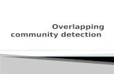 Overlapping community detection