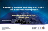 Electricity  Network Planning  until 2050 –  The  e-HIGHWAY2050 project