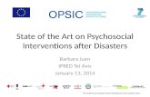 State  of the Art on  Psychosocial Interventions  after  Disasters