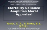 Mortality Salience Amplifies Moral Appraisal