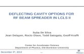 DEFLECTING  CAVITY OPTIONS FOR  RF BEAM SPREADER IN LCLS II