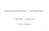 Composite Structural Analysis       and Design Issues
