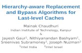 Hierarchy-aware Replacement and Bypass Algorithms for Last-level Caches