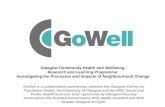Glasgow Community Health and Wellbeing  Research and Learning Programme: