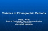 Varieties of Ethnographic Methods