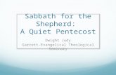Sabbath for the Shepherd:  A Quiet Pentecost