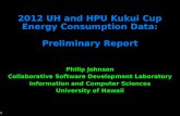 2012 UH and HPU  Kukui  Cup Energy Consumption Data: Preliminary Report