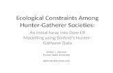 Ecological Constraints Among Hunter-Gatherer Societies: