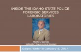Inside the Idaho State Police  Forensic Services Laboratories
