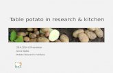 Table potato  in  research  &  kitchen