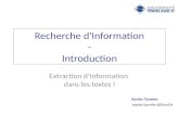 Recherche d'Information - Introduction