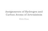 Assignments of Hydrogen and Carbon Atoms of  Artemisinin