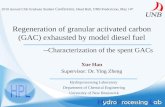 Regeneration of granular activated carbon (GAC) exhausted by model diesel fuel