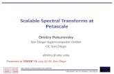 Scalable Spectral Transforms at  Petascale