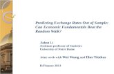 Predicting Exchange Rates Out of Sample: Can Economic Fundamentals Beat the Random Walk ?