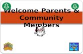 Welcome Parents & Community Members