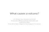 What causes a volcano?