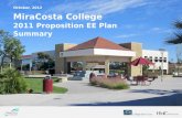 MiraCosta College  2011  Proposition EE  Plan  Summary