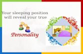 Your sleeping position  will reveal your true