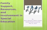 Family  Support, Resources,  and Involvement  in Special  Education