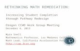 Rethinking  Math Remediation :