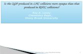Is the QGP produced in LHC collisions more opaque than that produced in RHIC collisions?