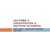 Lecture  9 orientation & motion sickness